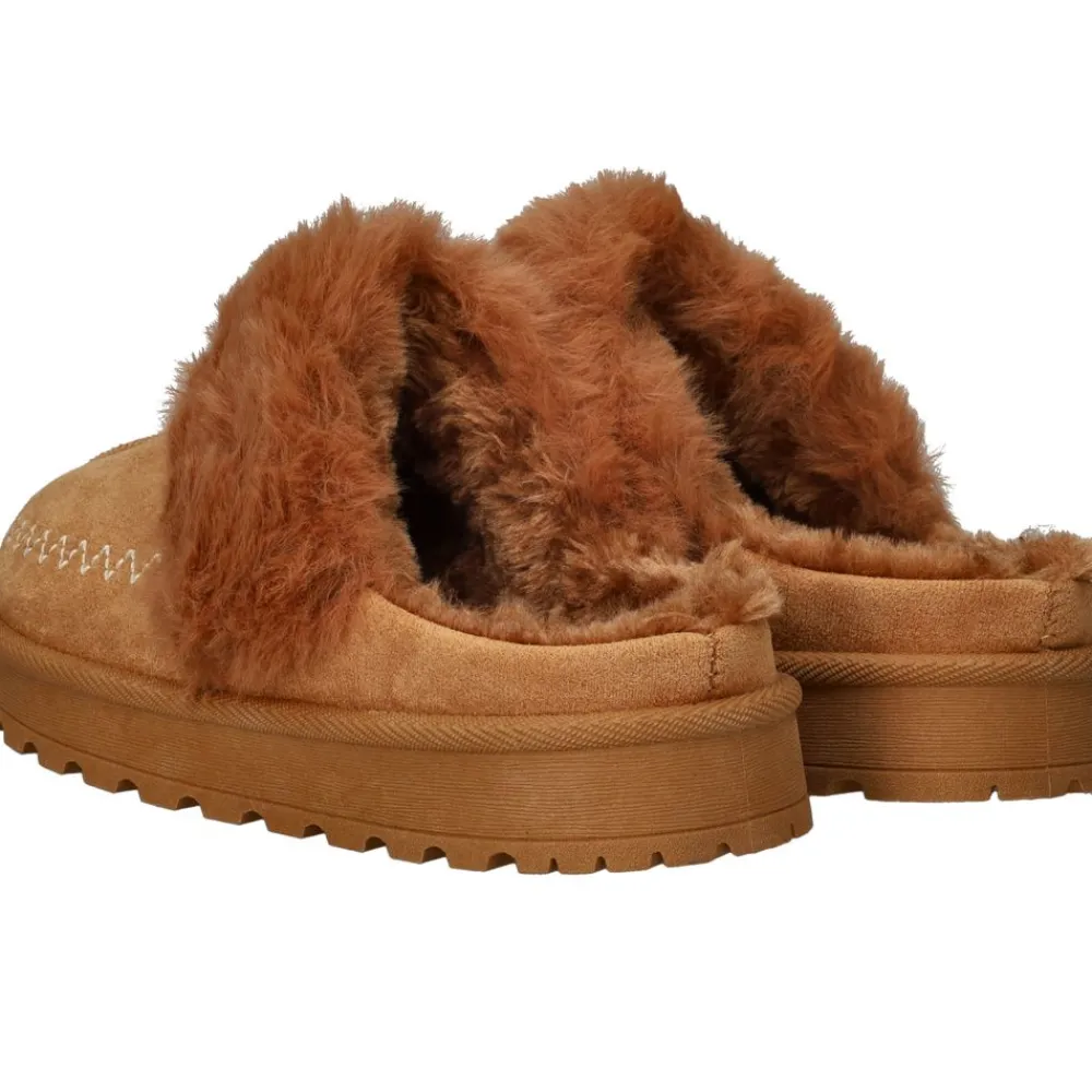DAMES Belizia Pantoffels Bruin Dames
