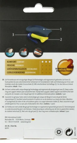 DAMES Bergal Gel Motion Heel Zooltjes Dames Heren