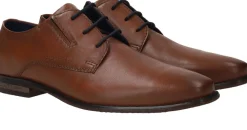Heren Bugatti Veterschoenen Cognac Heren