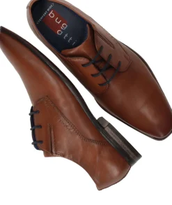 Heren Bugatti Veterschoenen Cognac Heren