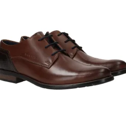 Heren Bugatti Veterschoenen Cognac Heren
