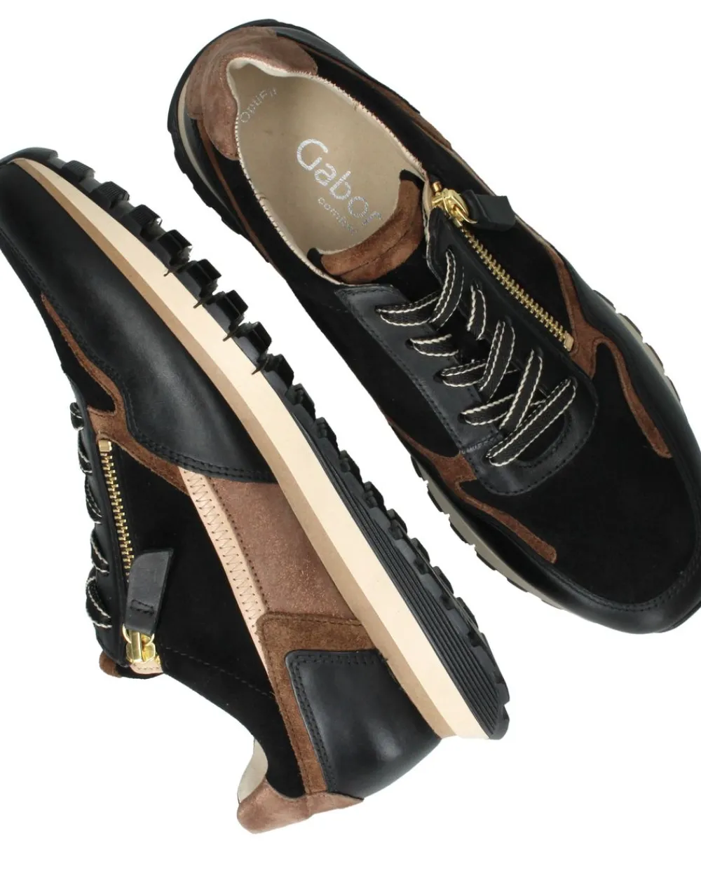 DAMES Gabor Sneakers Zwart Dames