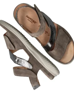 DAMES Hartjes Sandalen Taupe Dames
