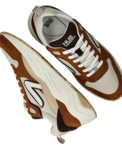 Heren HUB Glide Sneakers Bruin Heren