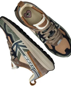 Heren Kaotiko Vancouver Tech Sneakers Groen Heren
