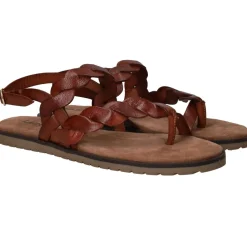 DAMES Lazamani Sandalen Bruin Dames