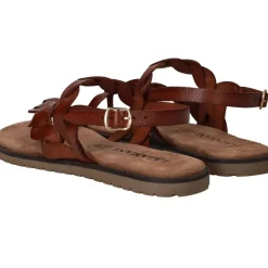 DAMES Lazamani Sandalen Bruin Dames
