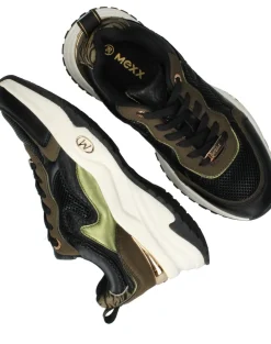 DAMES Mexx Palma Ora Sneakers Zwart Dames