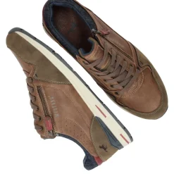 Heren Mustang Sneakers Bruin Heren