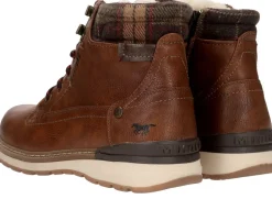 Heren Mustang Veterboots Cognac Heren
