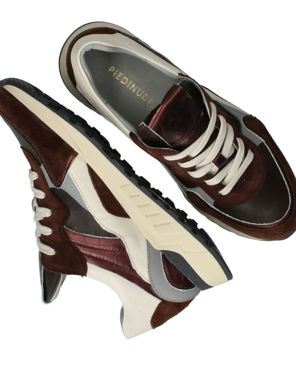 DAMES Piedi Nudi Sneakers Bruin Dames