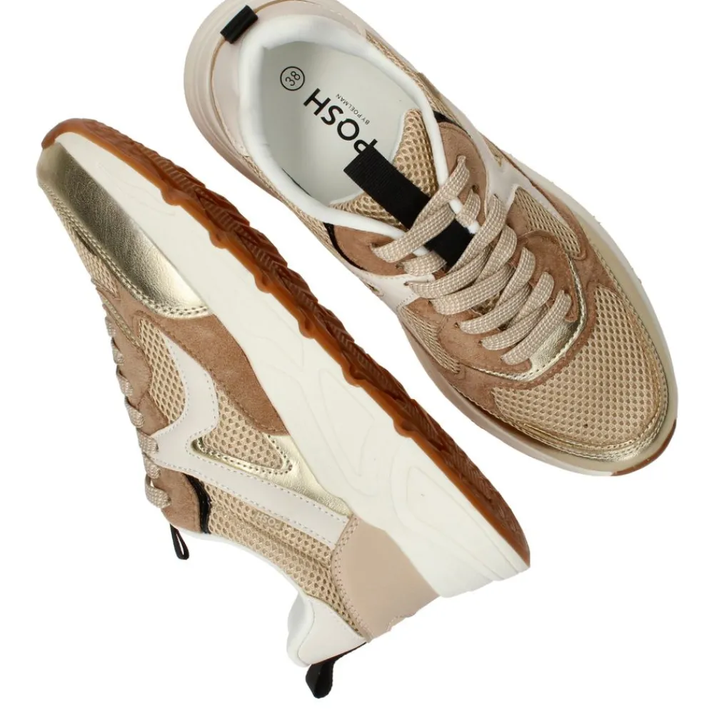 DAMES POSH by Poelman Sneakers Beige Dames