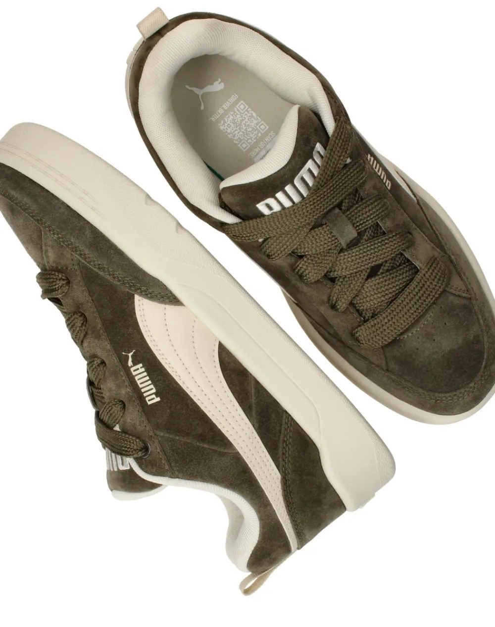 Heren Puma Park Lifestyle Raw Sneakers Groen Heren