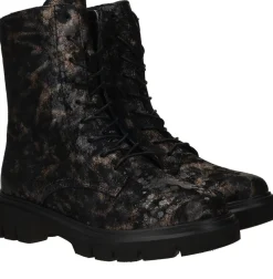 DAMES Remonte Veterboots Zwart Dames