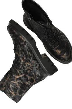 DAMES Remonte Veterboots Zwart Dames