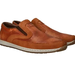 Heren Rieker Instappers Cognac Heren