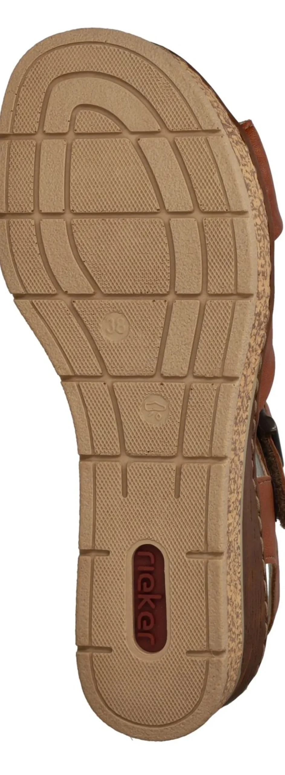 DAMES Rieker Sandalen Cognac Dames
