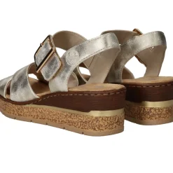 DAMES Rieker Sandalen Goud Dames