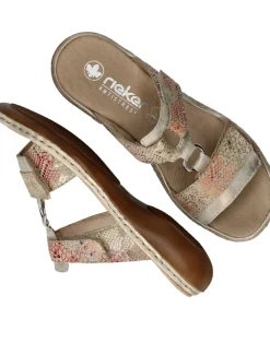 DAMES Rieker Slippers Beige Dames