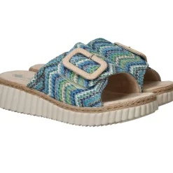 DAMES Rieker Slippers Blauw Dames