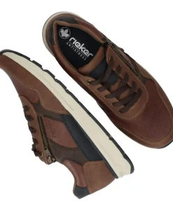 Heren Rieker Sneakers Bruin Heren