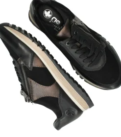 DAMES Rieker Sneakers Zwart Dames
