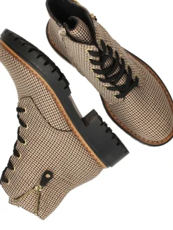 DAMES Rieker Veterboots Beige Dames