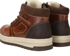 Heren Rieker Veterboots Bruin Heren