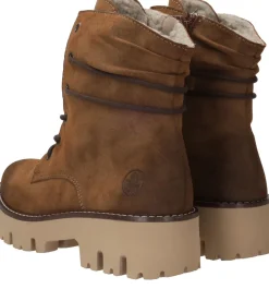 DAMES Rieker Veterboots Cognac Dames