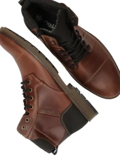 Heren Rieker Veterboots Cognac Heren