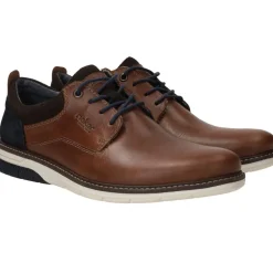 Heren Rieker Veterschoenen Bruin Heren