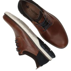 Heren Rieker Veterschoenen Bruin Heren
