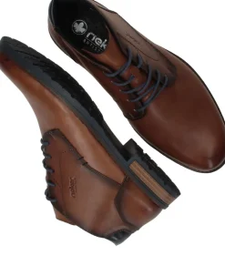 Heren Rieker Veterschoenen Cognac Heren