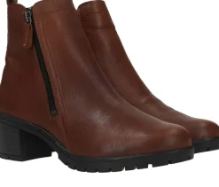 DAMES Sens Enkellaarsjes Cognac Dames