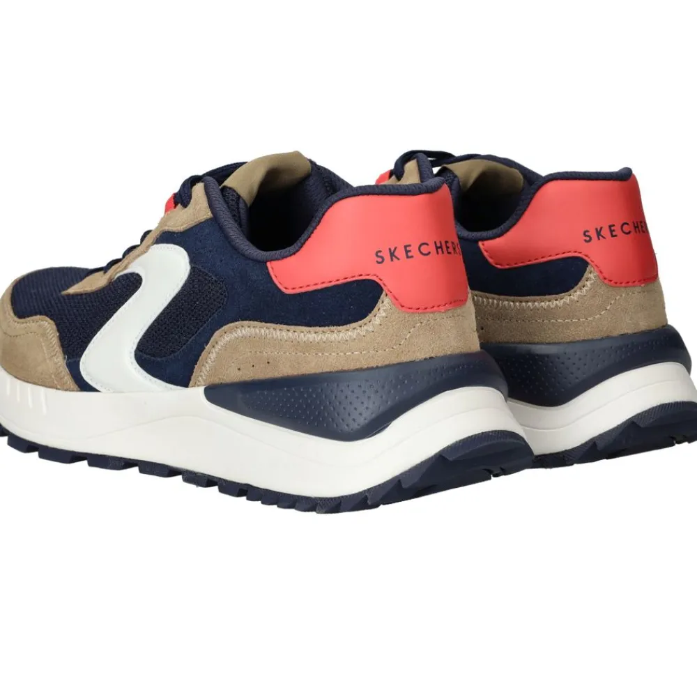 Heren Skechers Fury Dury Lace Low Sneakers Bruin Heren