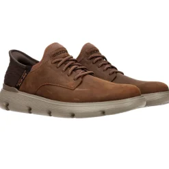 Heren Skechers Hands Free Slip-ins Garza-Gervin Wide Instappers Cognac Heren