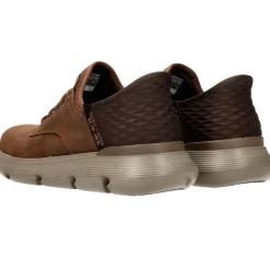Heren Skechers Hands Free Slip-ins Garza-Gervin Wide Instappers Cognac Heren