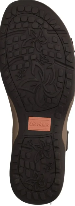 DAMES Skechers Reggae Slim Simply Stretch Sandalen Bruin Dames