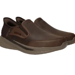 Heren Skechers Slip-Ins Relaxed Fit Slade Cooper Instappers Bruin Heren