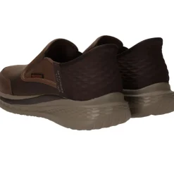 Heren Skechers Slip-Ins Relaxed Fit Slade Cooper Instappers Bruin Heren