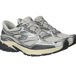 DAMES Skechers Stamina Sport Slip-Ins Sneakers Zilver Dames