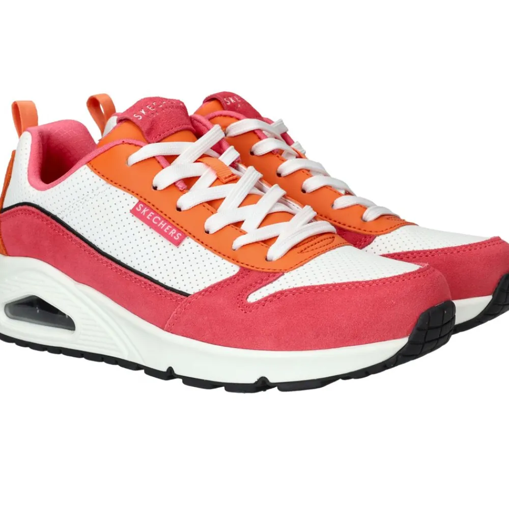 DAMES Skechers Uno 2 Much Fun Sneakers Roze Dames