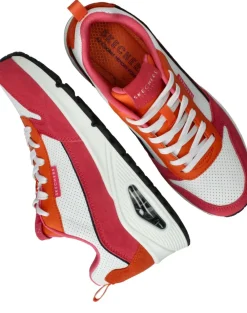 DAMES Skechers Uno 2 Much Fun Sneakers Roze Dames