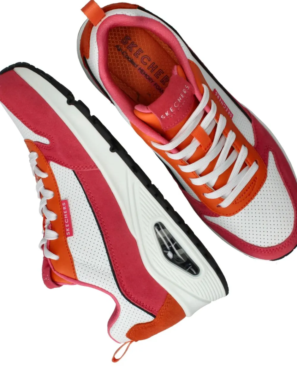 DAMES Skechers Uno 2 Much Fun Sneakers Roze Dames