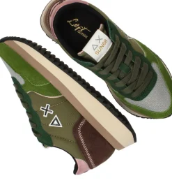 DAMES SUN68 Big Ally Solid Sneakers Groen Dames