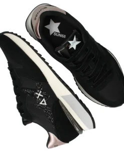 DAMES SUN68 Stargirl glitter logo Sneakers Dames