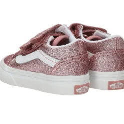 Vans Old Skool V Glitter Rose Gold Sneakers Meisjes