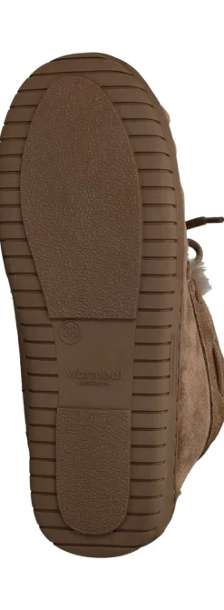DAMES Warmbat Bunya Pantoffels Bruin Dames