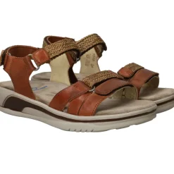 DAMES Wolky Acula Softy Wax Sandalen Bruin Dames