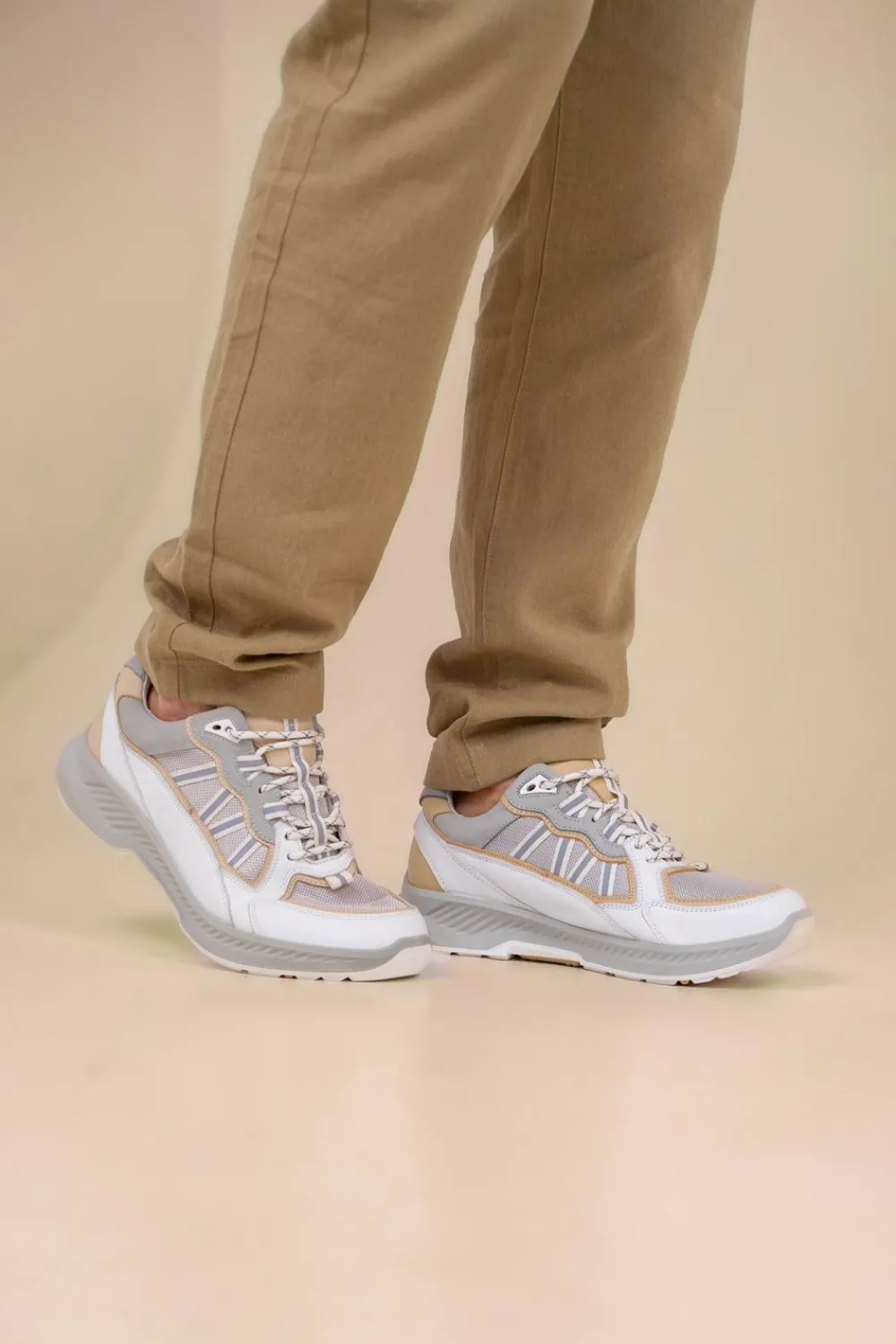 Heren Xsensible Colorado Stretchwalker Sneakers Wit Heren